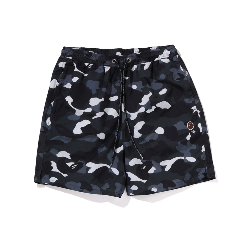 A Bathing Ape City Camo Ape Head One Point Beach Шорты черный