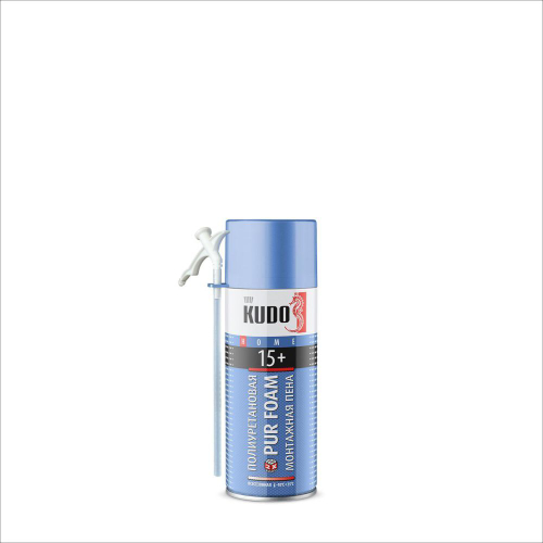 KUDO HOME 15+ Пена монтажная полиуретановая бытовая всесезонная 520мл