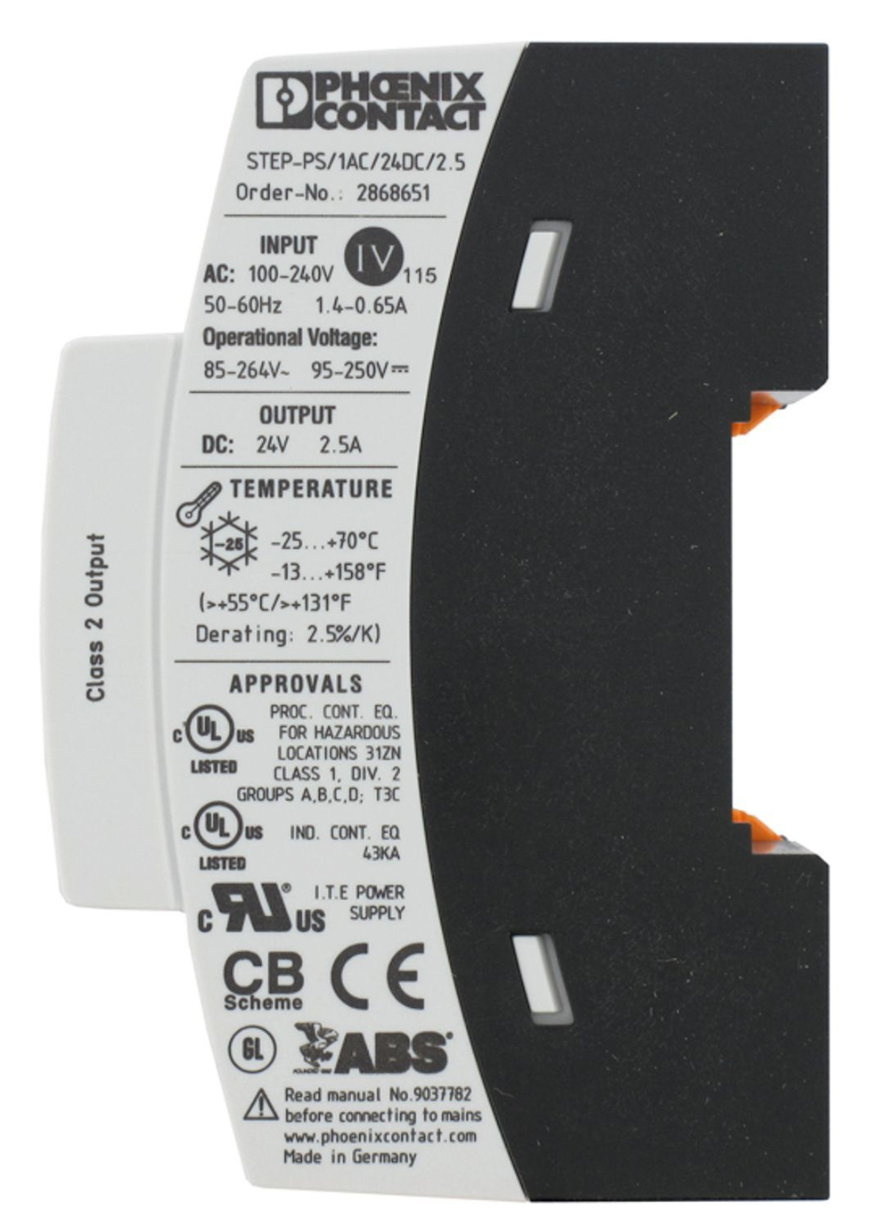 2868651 - STEP-PS/ 1AC/24DC/2.5 - Источники питания