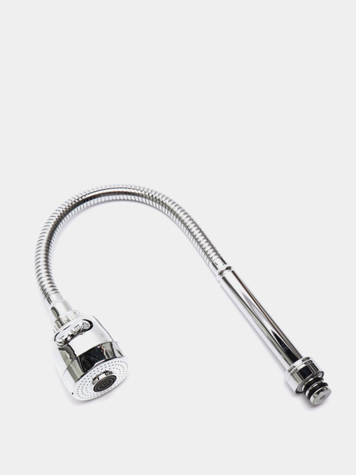 Излив для кухни гибкий гофр.с аэрат. хром Хайба 7176