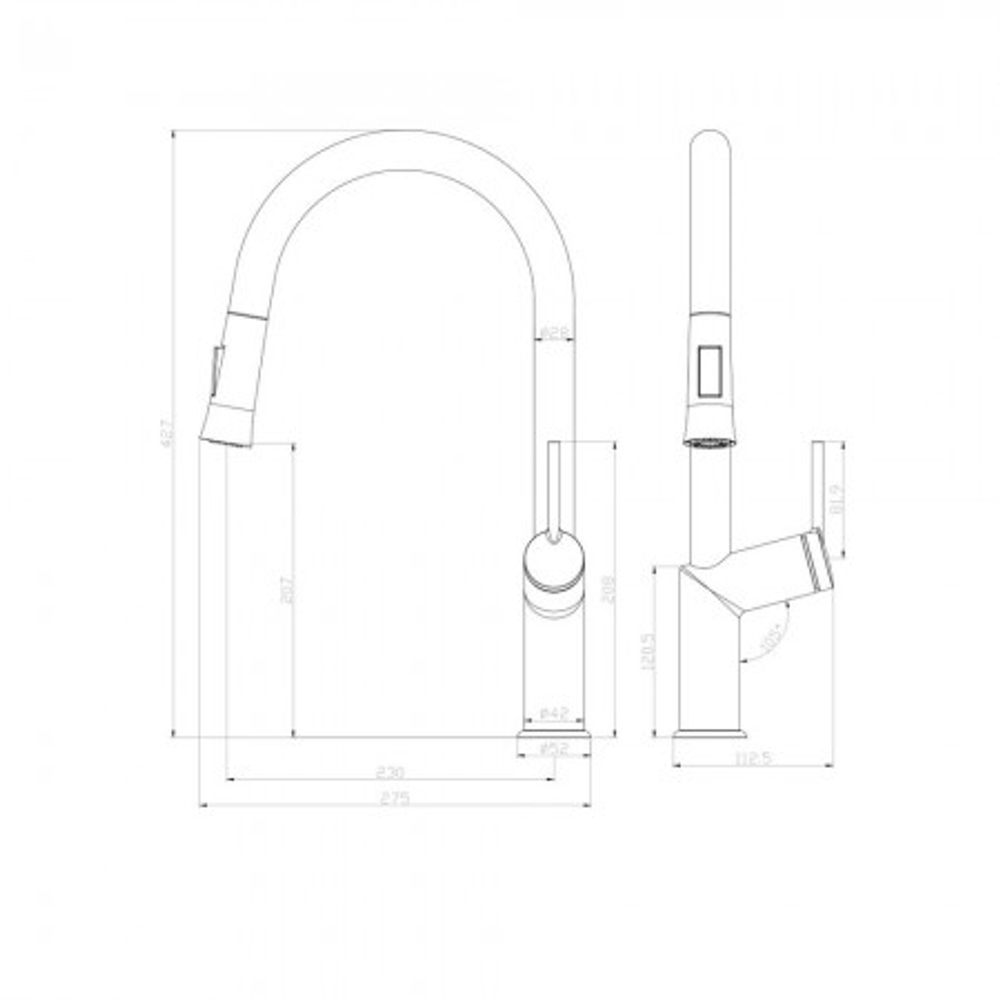 LM3850C Смеситель Lemark Minima для кухни