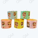 Форма бумажная под кулич 60/45 мм "Совушки" от 20 шт/1 упак