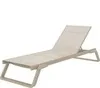 Шезлонг алюминиевый Tropic, бежевый