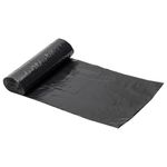 Мешки для мусора 190 л черные в рулоне 10 шт., 23 мкм, 90х120 см, ЛЮБАША ", 607681