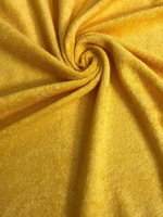 Трикотаж хлопок, желтый махра, хб/пэ VT
