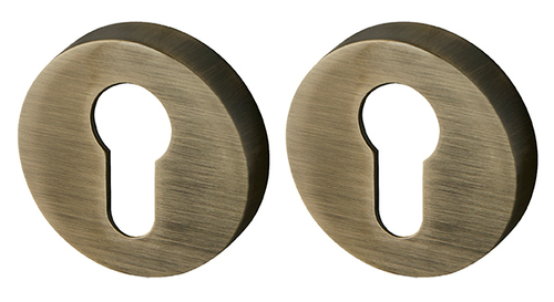 Накладка на цилиндр круглая Армадилло ET URB АВ-7, цвет бронза/2 шт (гарантия - 5 лет)