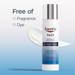 Eucerin, Face, иммерсивный увлажняющий ночной крем, без отдушек, 71 г (2,5 унции)