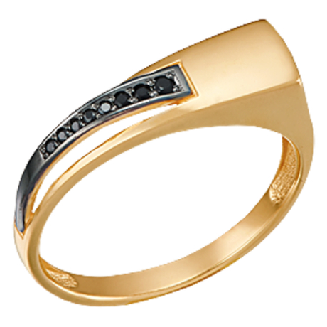 Кольцо из золота с фианитами