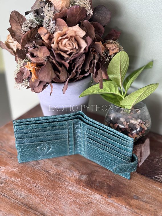 Бифолд кошелек из кожи питона WA-248