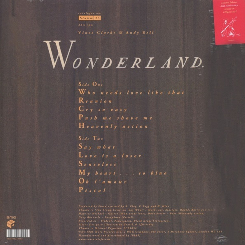Erasure / Wonderland (LP)