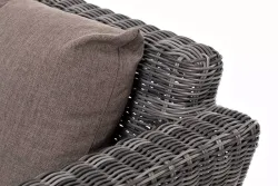 "Капучино Cингл" лаунж-зона из искусственного ротанга, цвет графит