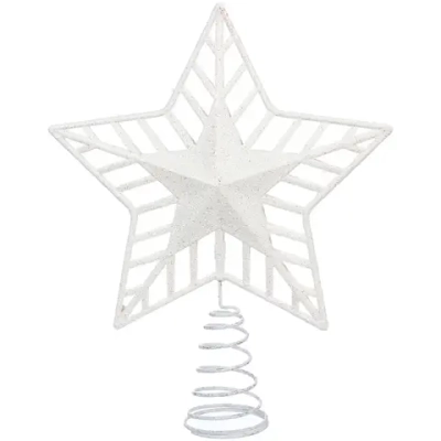 Звезда на ёлку 20*23 см «Советская классика», Белый