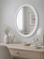 Овальное зеркало для спальни, прихожей 47х57 см