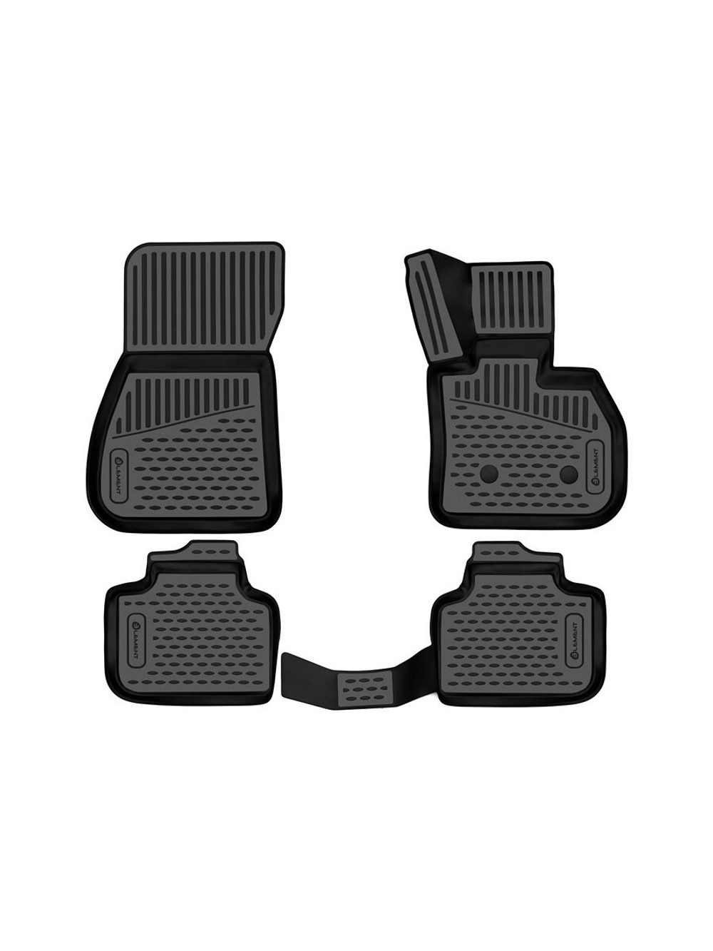 Коврики в салон для BMW X1 (F48), 2015-2021, правый руль кроссовер, Австралия, 4шт. (полиуретан) ELEMENT3D02085210K
