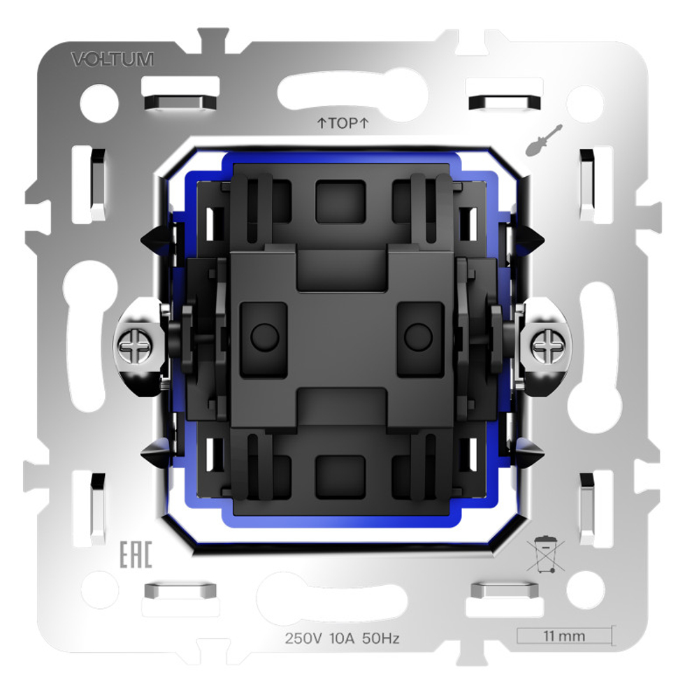 Механизм перекрестного переключателя одноклавишного 10А, S70
