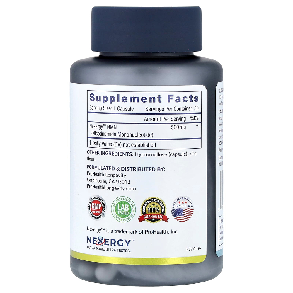 ProHealth Longevity, Essentials, NMN 500, 500 мг, 30 капсул