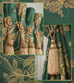 Розетка с кисточкой Modern Trimmings арт. Giati col. FF03 (высота кисти 15 см)