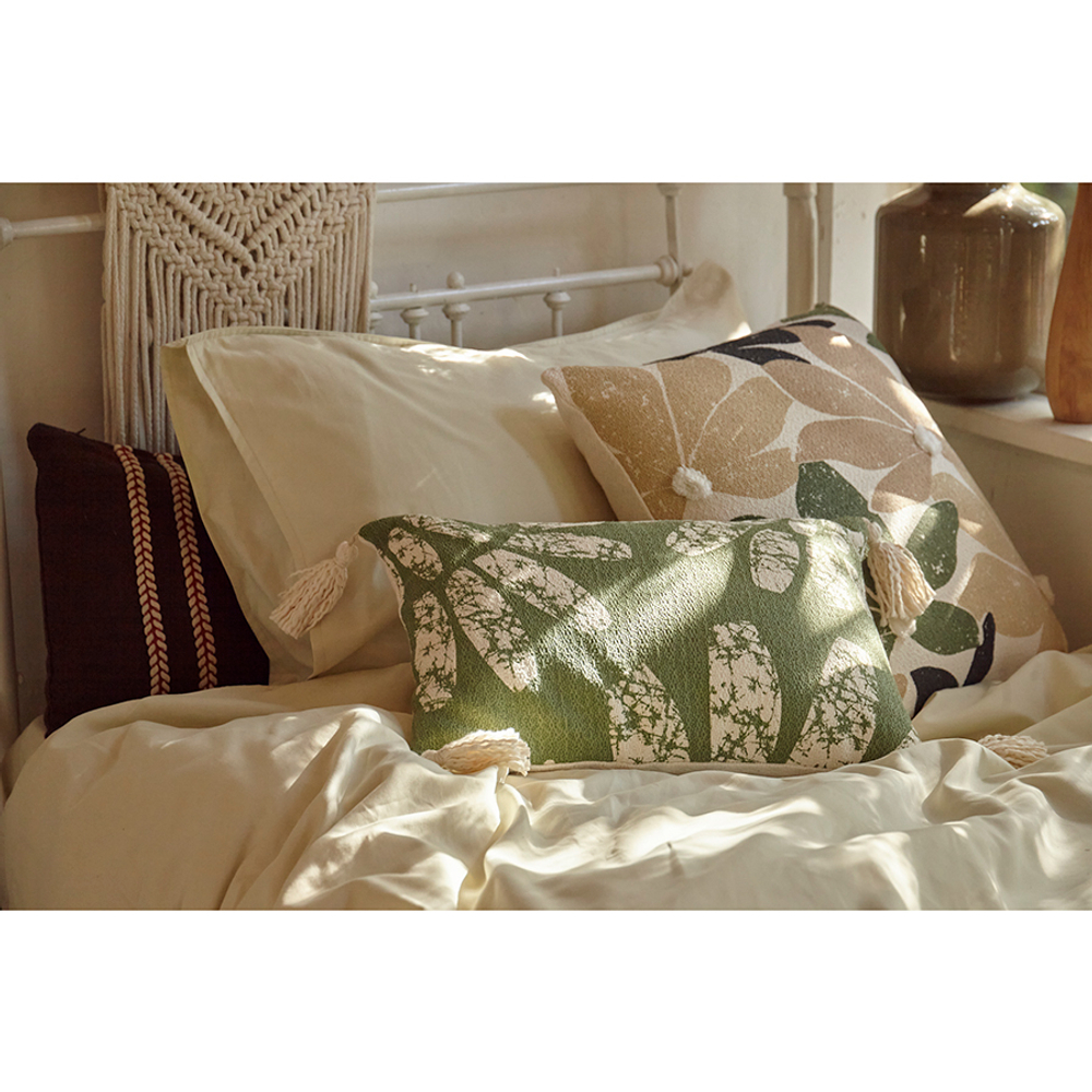 Подушка декоративная с рисунком flowers и кисточками из коллекции ethnic, 30х45 см