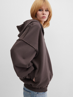 Зип-худи Pretty, коричневое