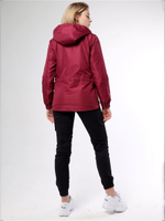 Анорак утепленный женский флис Город Горький бордовый