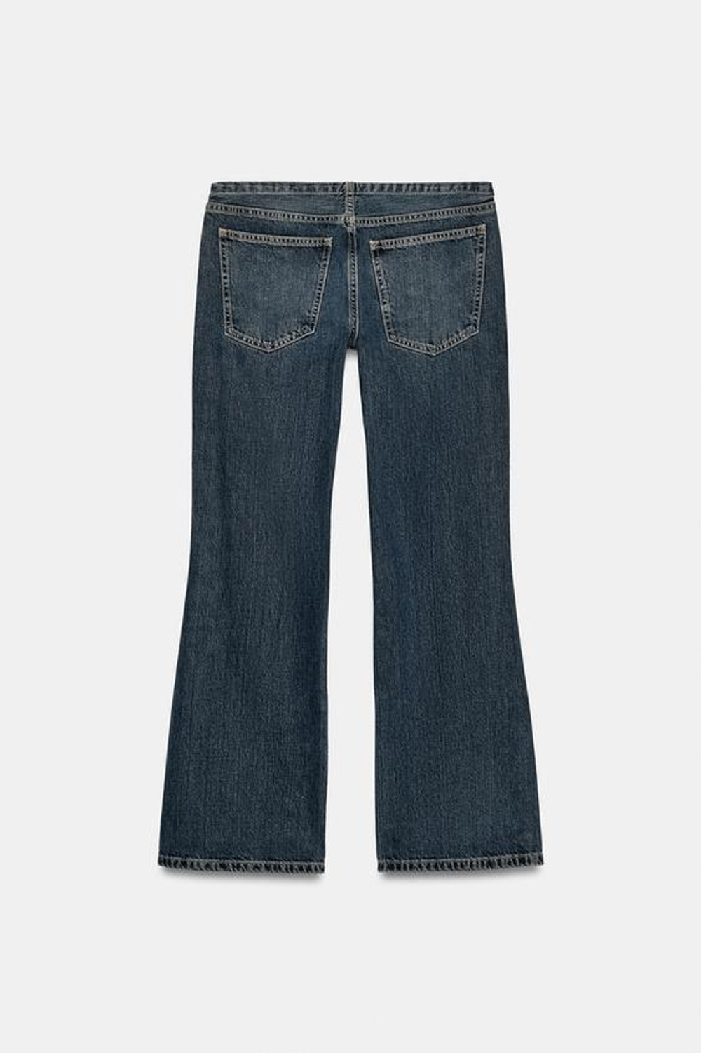 ZARA ДЖИНСЫ TRF С НИЗКОЙ ПОСАДКОЙ, СИНИЙ