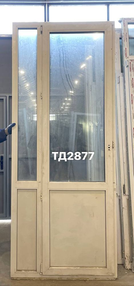 Дверь Пластиковая Б/У 258(в) х 106(ш) (Балконный блок)