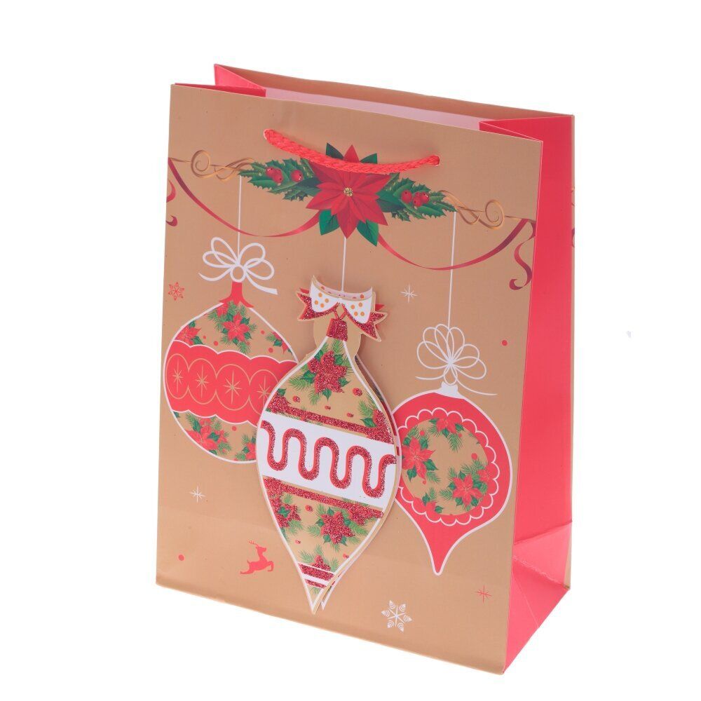 GAEM Пакет подарочный (бумага 210г/м2, блок микс 12шт), L26 W10 H32 см, 4в.