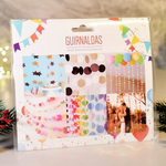 Растяжка "Вечеринка" 2,5м 5см 24шт, глянец серебро