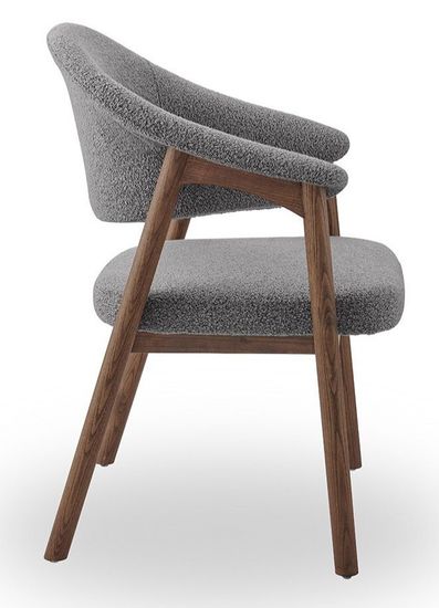 Стул Арчи / серый/цвет орех /массив ясеня