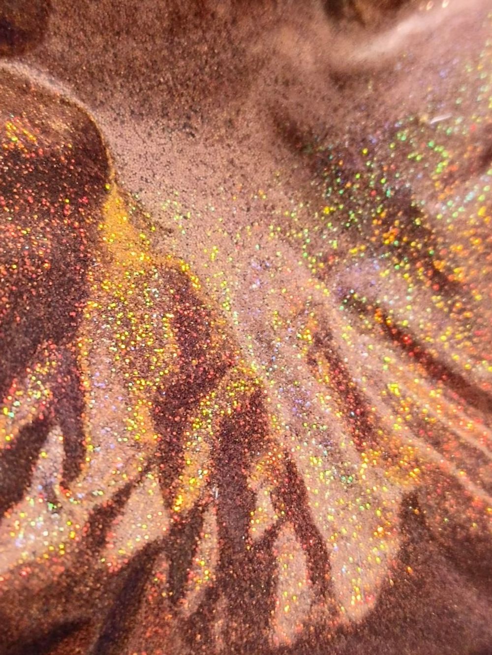 Блёстки Глиттеры 811-1.0мм - Красно-коричневый голографик - универсальные