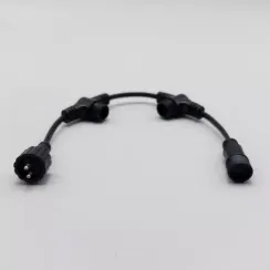 Разветвитель 3-х лучевой для нитей 24В. без возможности управления, провод черный ПВХ, IP65, LTC (PR13-ST)