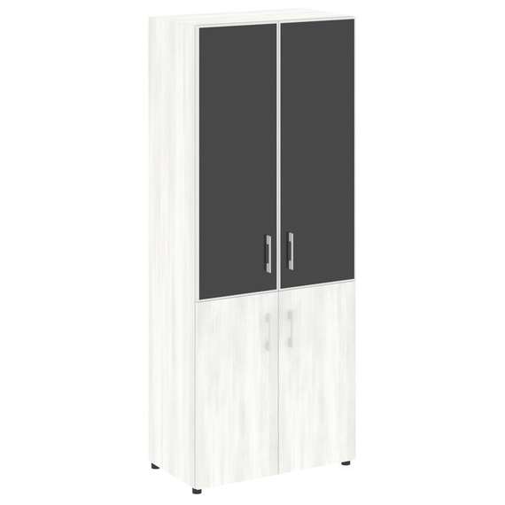 Yalta Шкаф LT.ST-1.2 R black Снежная Патина/Стекло Black 800*450*1987