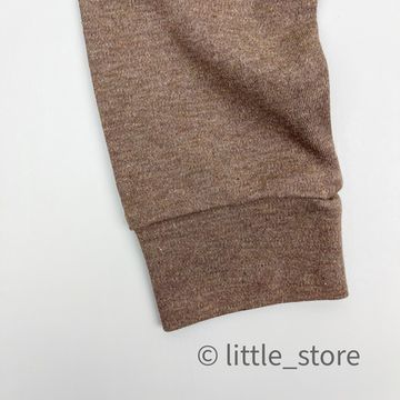 Штанишки хлопковые "Зима в лесу" коричневый меланж