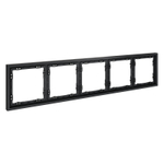 Рамка пластиковая VOLTUM S70 на 5 постов, (графит)