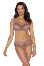 Соблазнительные трусики-слипы с кружевом (Размер: L) (Цвет: нежно-розовый)