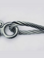 Трос буксировочный для автомобиля стальной в оплетке, 2 крюка, толщина 8 мм, 3 тонны, 4 метра