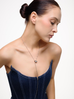 Колье "Snake drop" Silver