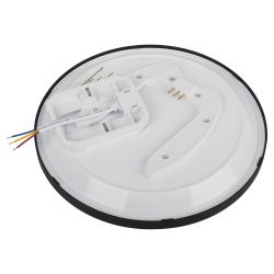 Светильник потолочный светодиодный ЭРА Классик без ДУ SPB-6 Slim Base BK 24W-5K 5000К