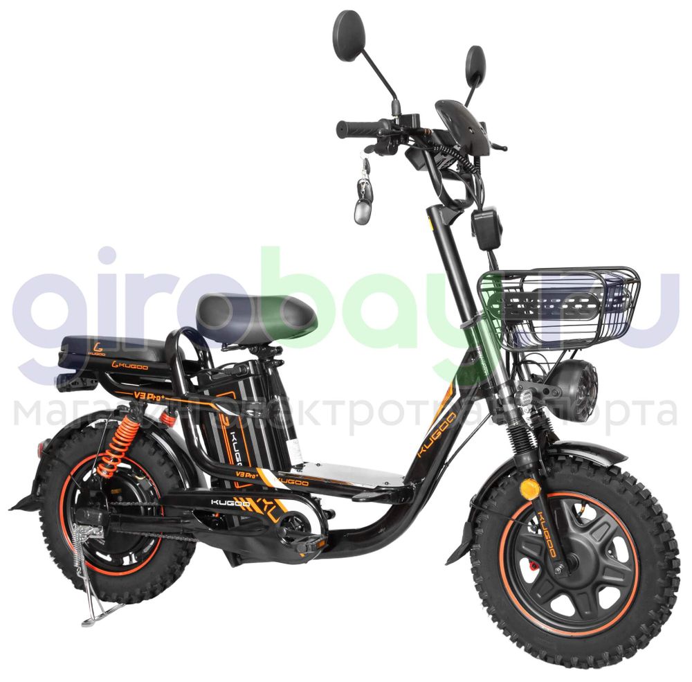 Электровелосипед Kugoo Kirin V3 PRO PLUS (60V/28.6Ah) внедорожная резина фото №6