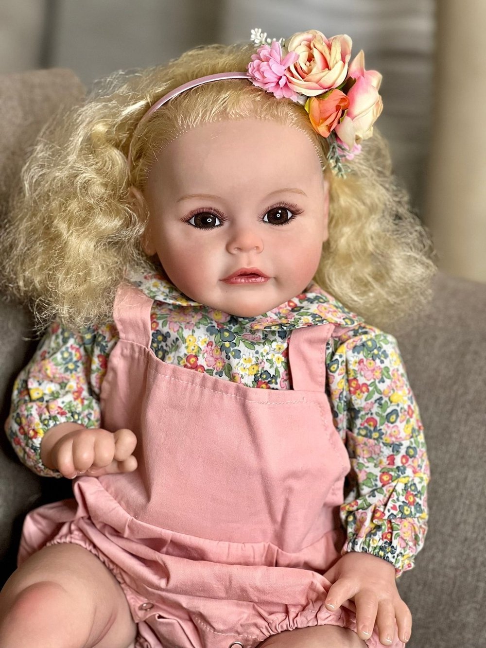 Кукла Реборн мягконабивная 60см в пакете (FA-026)