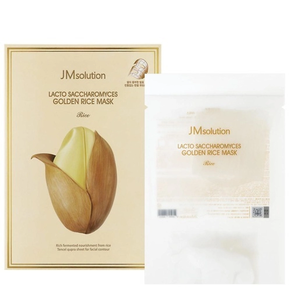 Тканевая маска JMsolution Lacto Saccharomyces Golden Rice Mask Plus 30 мл
