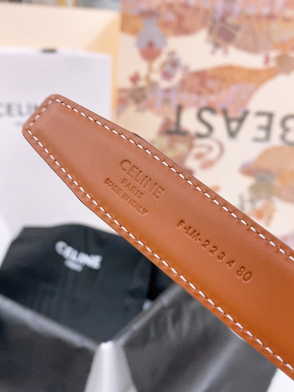 Кожаный ремень Triomphe Taurillon