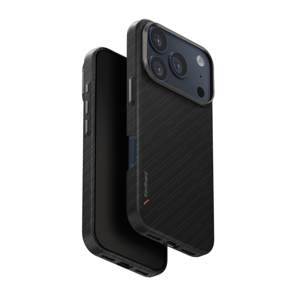 Арамидный чехол MagSafe Uniq Keva Edge для iPhone 17 Pro Ультратонкий текстурированный чехол из арамидного волокна с вырезом для Контроллера камеры