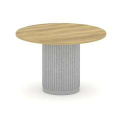 Felto Стол переговорный круглый D=1200 PR.C.SPRG-005.D Дуб Винченцо/Металл Серый/Зимний Лес 1200*120