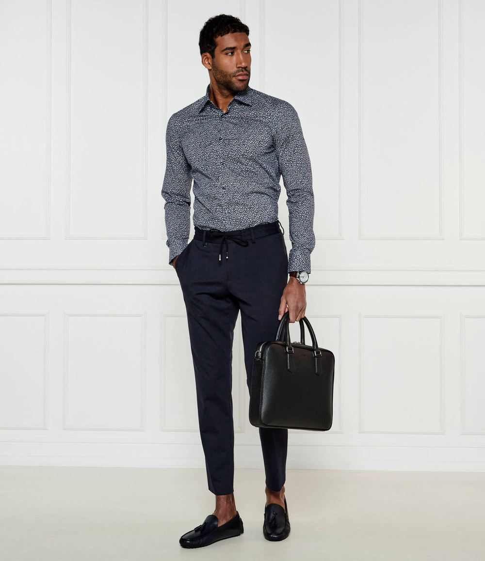 Рубашка H-HANK-kent-C1-214 BOSS BLACK - темно-синий(50533021)