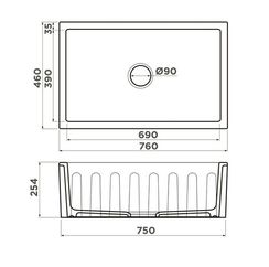 Кухонная мойка OMOIKIRI Mikura 76-Warhol Natceramic/white (арт.4993025)