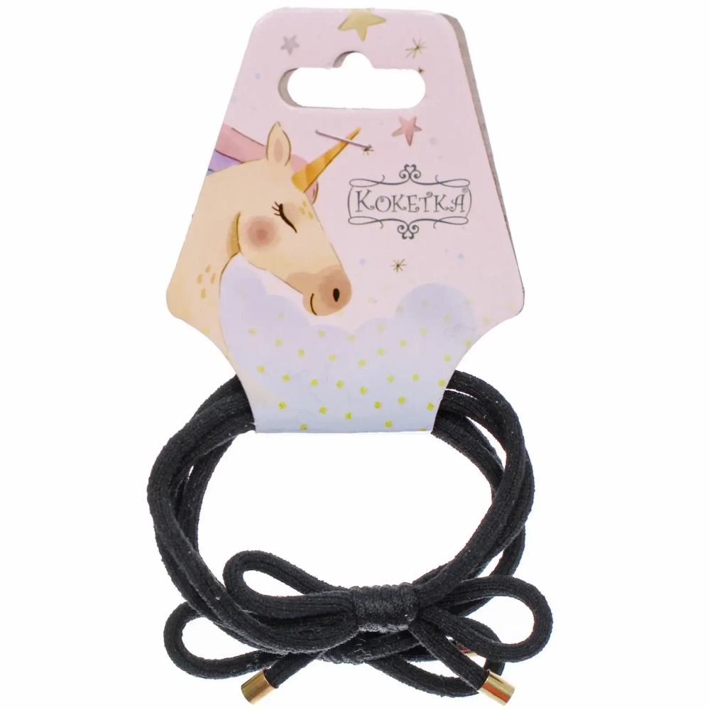 Резинки для волос 2шт «МАРУ», бантики, микс 5 цветов, d-5,5см (подвес Единорог)