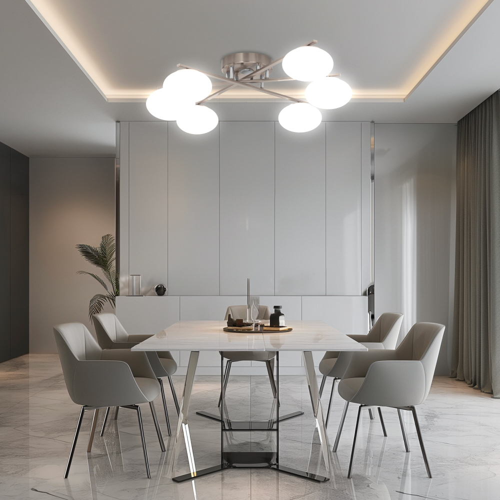 Citilux ATMAN SMART CL226A161 RGB LED Умная люстра Матовый Хром