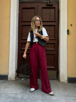 Брюки Office винный