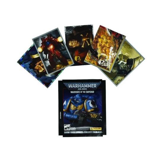 Набор из 4-х блистеров Panini WARHAMMER 40000, 24 пакетика 120 наклеек